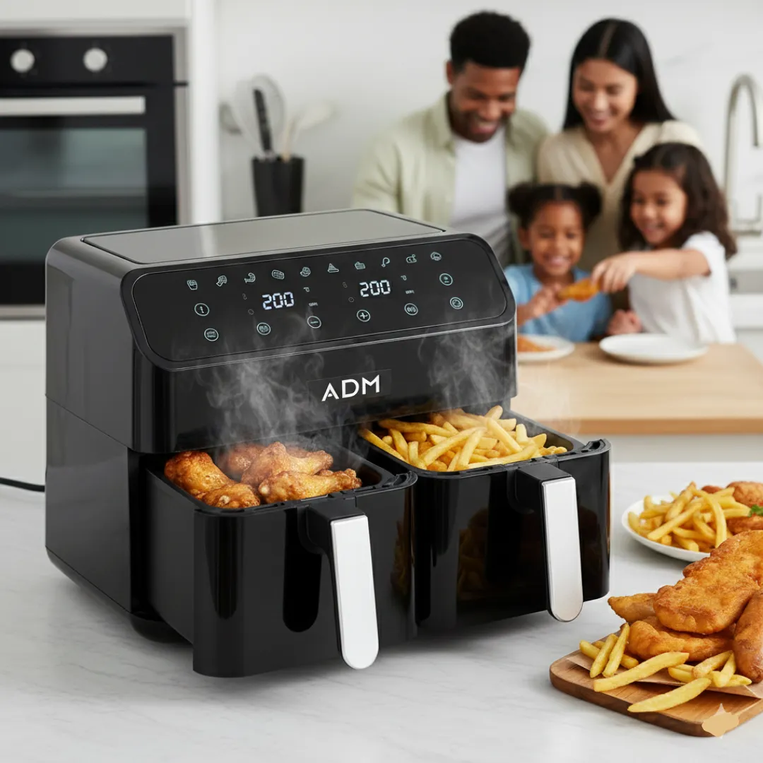 ADAMANTA ADM 550 friggitrice ad aria doppia 8L