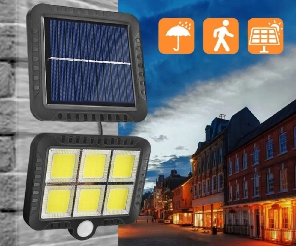 ADAMANTA SL-F120 lampada solare 120 LED con telecomando