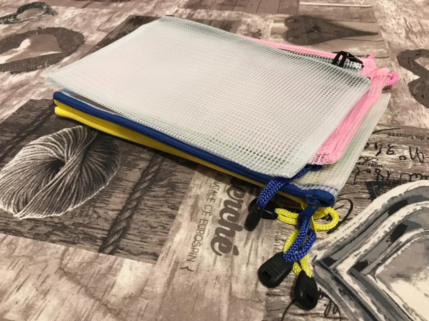 Amteker Buste Trasparenti A5 Zip 12 Pezzi 6 Colori