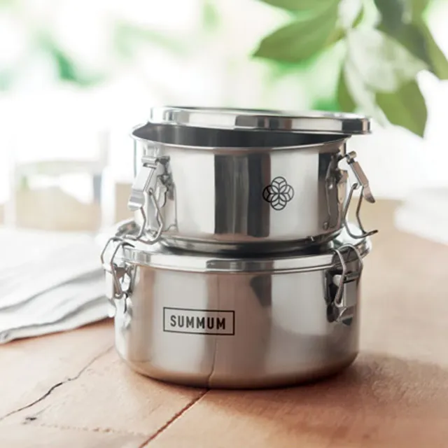 3BPRO MO6365 set 2 portapranzo inox ermetici