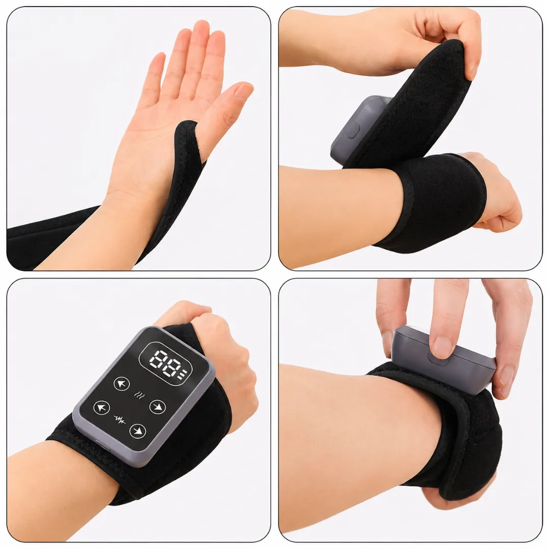 ADAMANTA 7071 massaggiatore polso e caviglia riscaldato cordless