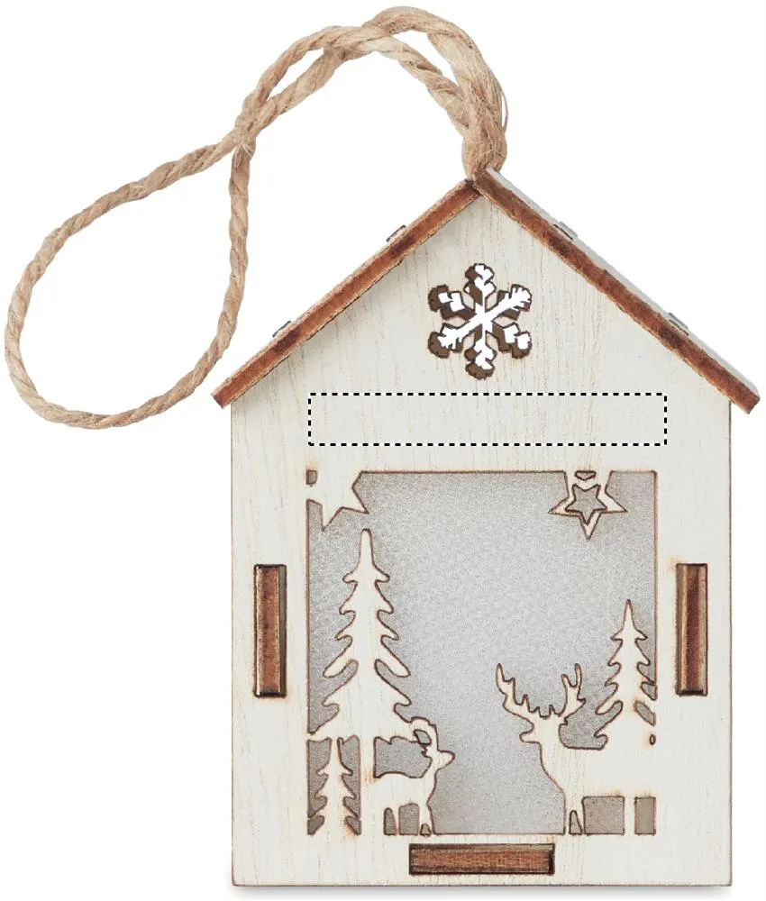 3BPRO CX1463-40 casetta Natale luminosa MDF 8 cm