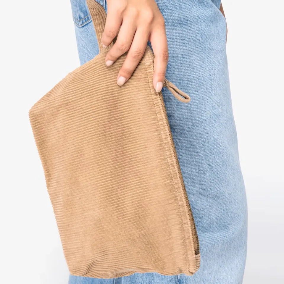 3BPRO NS134 pochette in velluto a coste biologica