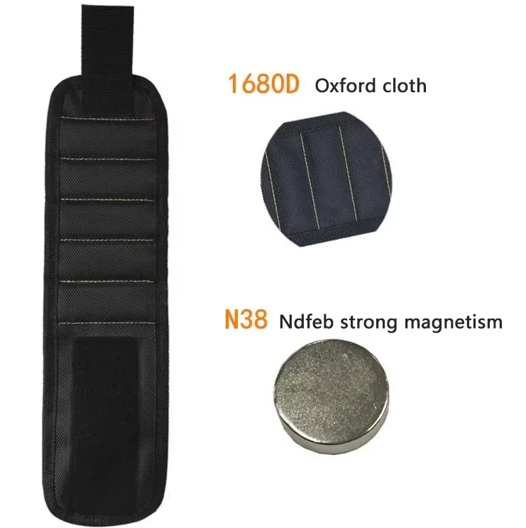 ADAMANTA 534 bracciale magnetico attrezzi regolabile