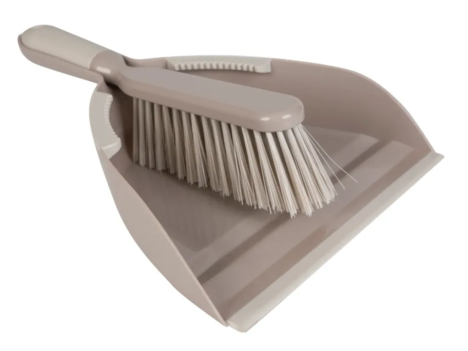Wibra set spazzola e paletta 34 cm grigio