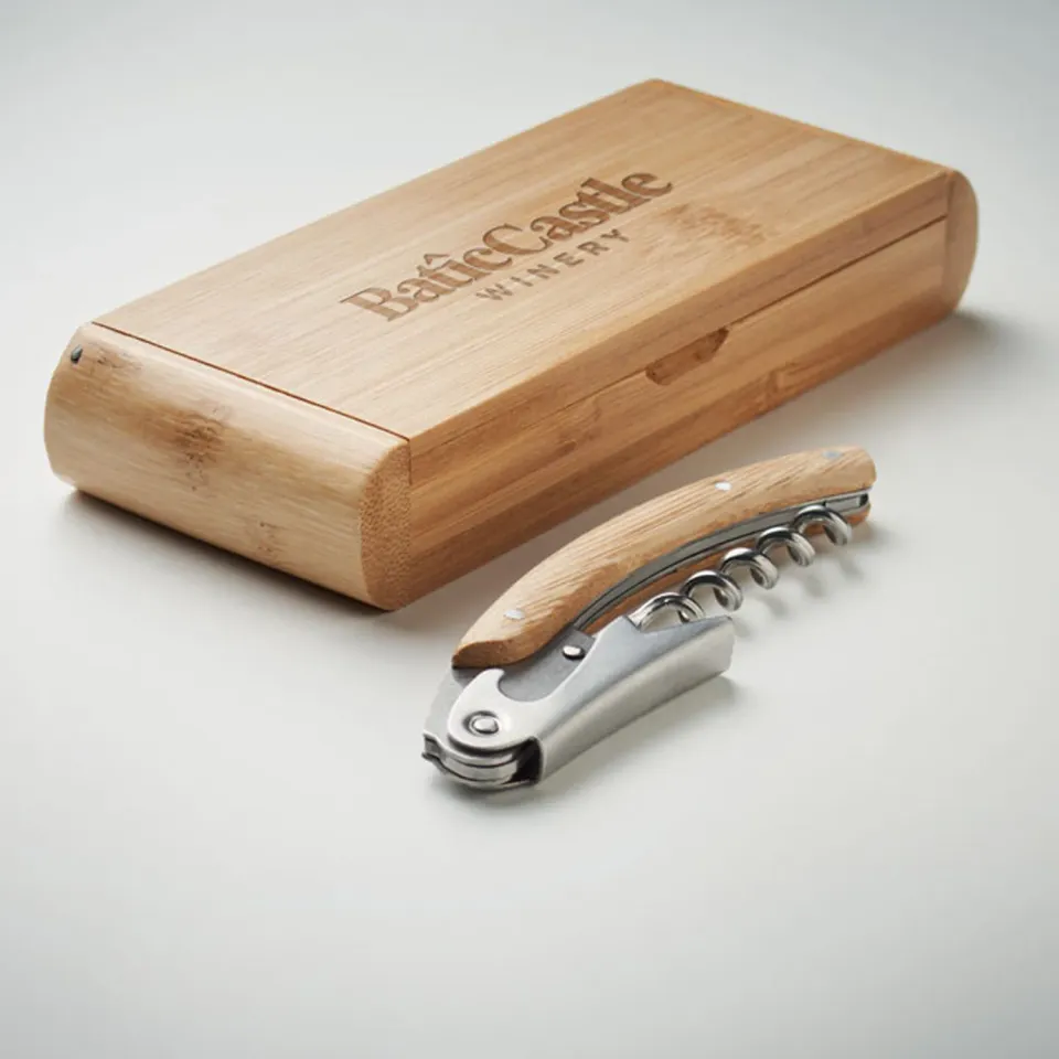 3BPRO MO6974-40 cavatappi doppia leva in bambù