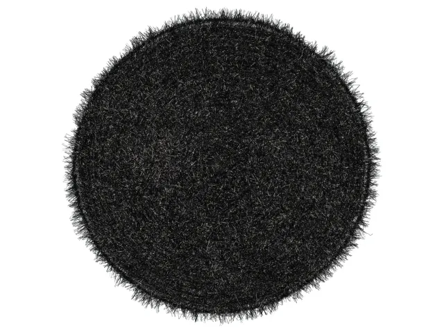 Wibra tovaglietta rotonda 38 cm PVC lavabile nera