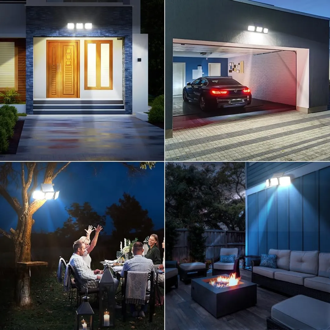 ADAMANTA Solar Sensor Light 379 lampada solare con sensore e telecomando