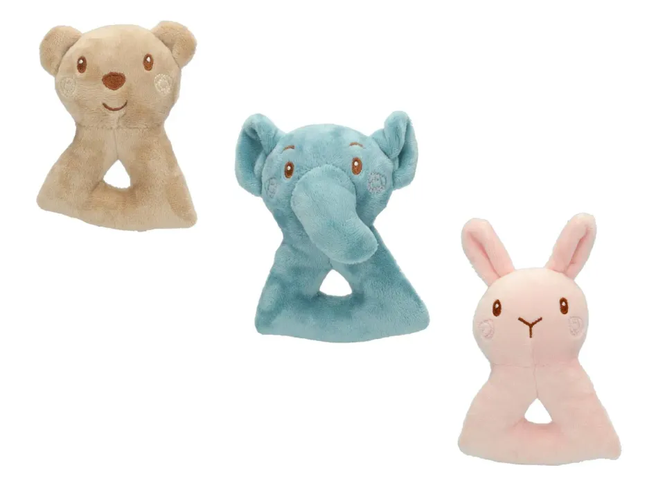 Wibra sonaglio neonato peluche animale 11,5 cm