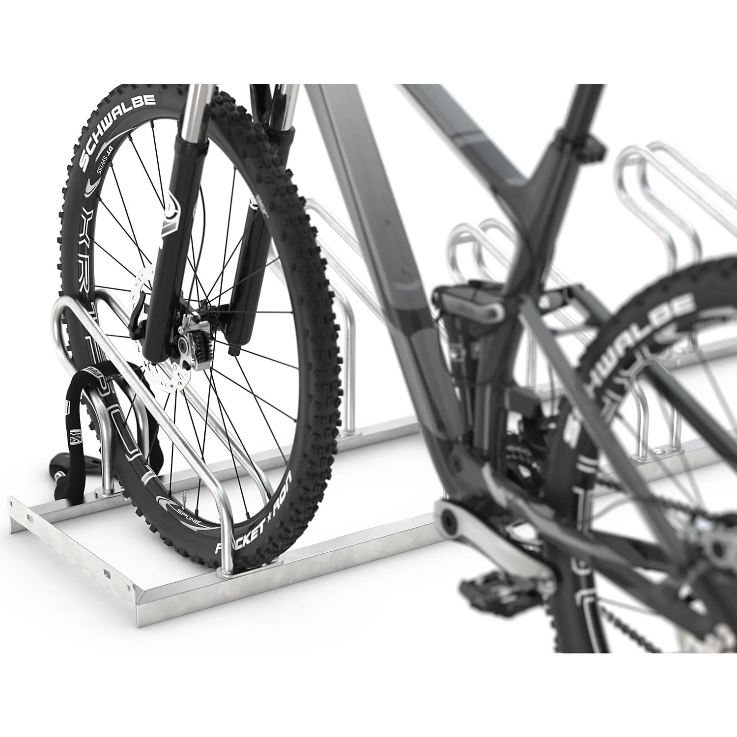Kaiserkraft eurokraft pro rastrelliera bici 2 posti acciaio zincato