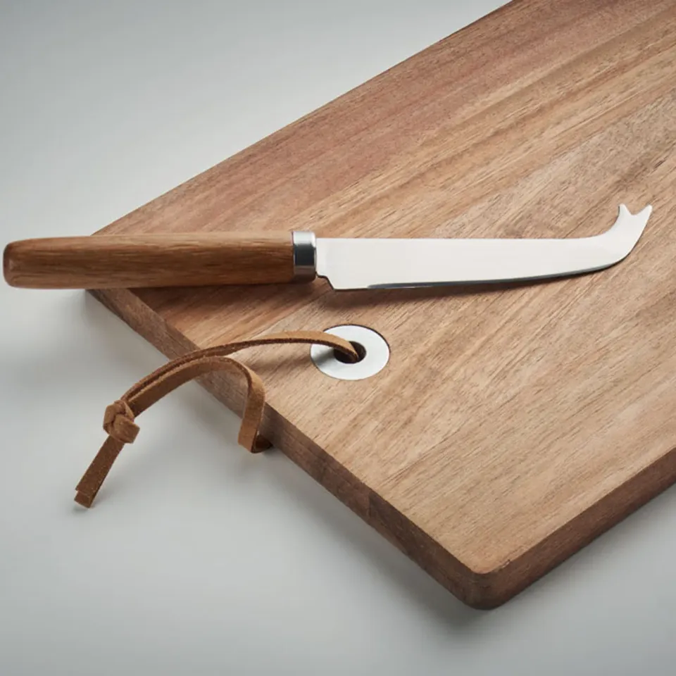 3BPRO Tagliere formaggi MO6984-40 in acacia con coltello
