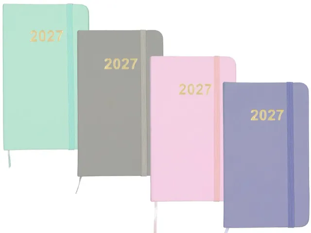 Wibra agenda tascabile 2027 16x9 cm 64 fogli inglese
