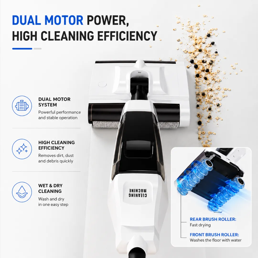 ADAMANTA Floor master 2-in-1 548 aspirapolvere lavapavimenti senza fili