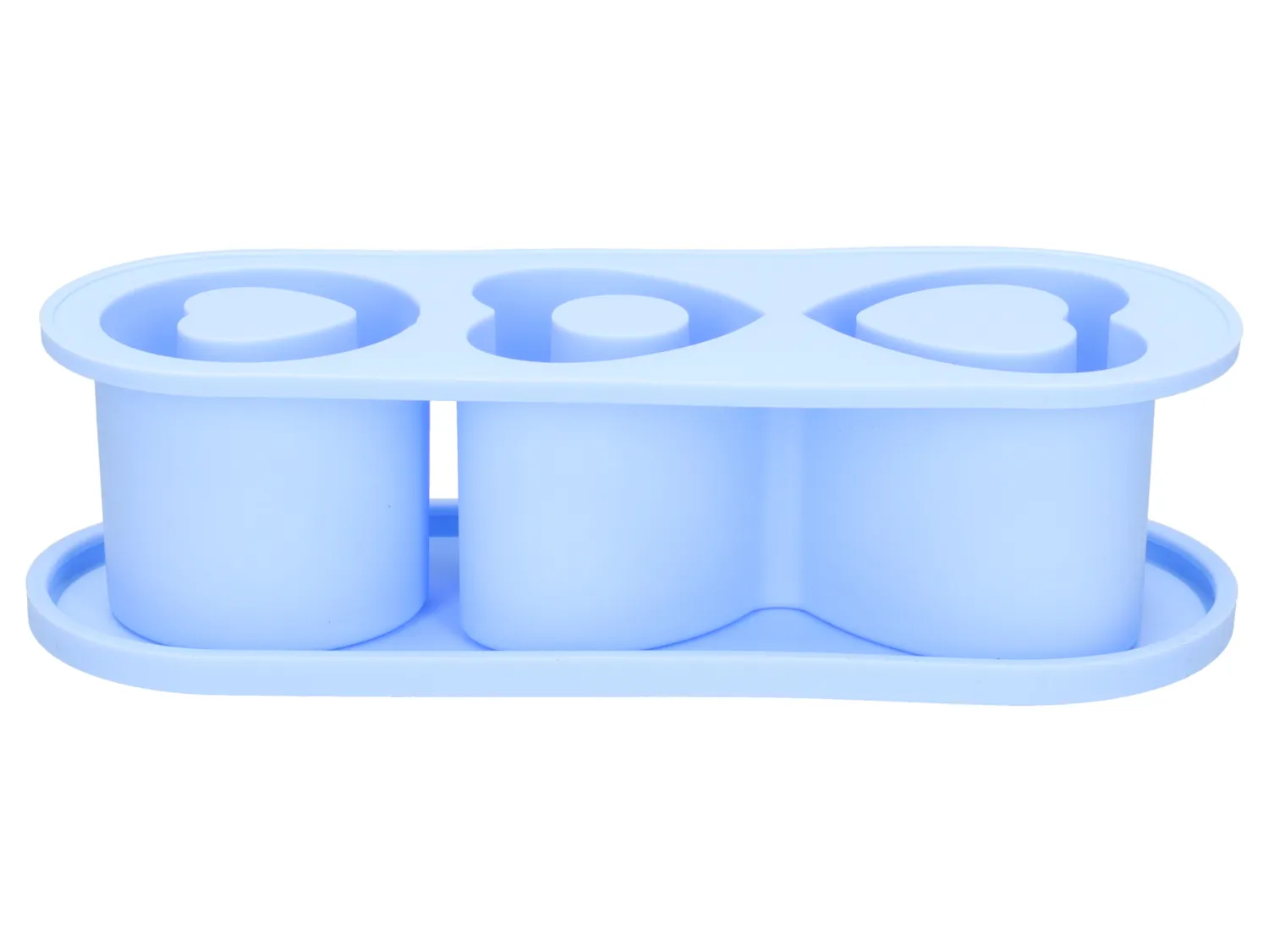 Wibra stampo ghiaccio cuoricini silicone con coperchio