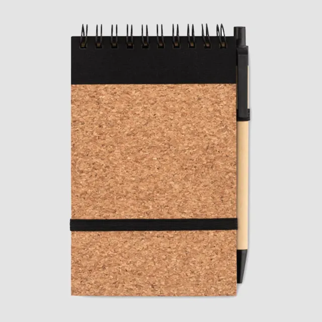 3BPRO MO9857-03 blocco note A6 in sughero con penna