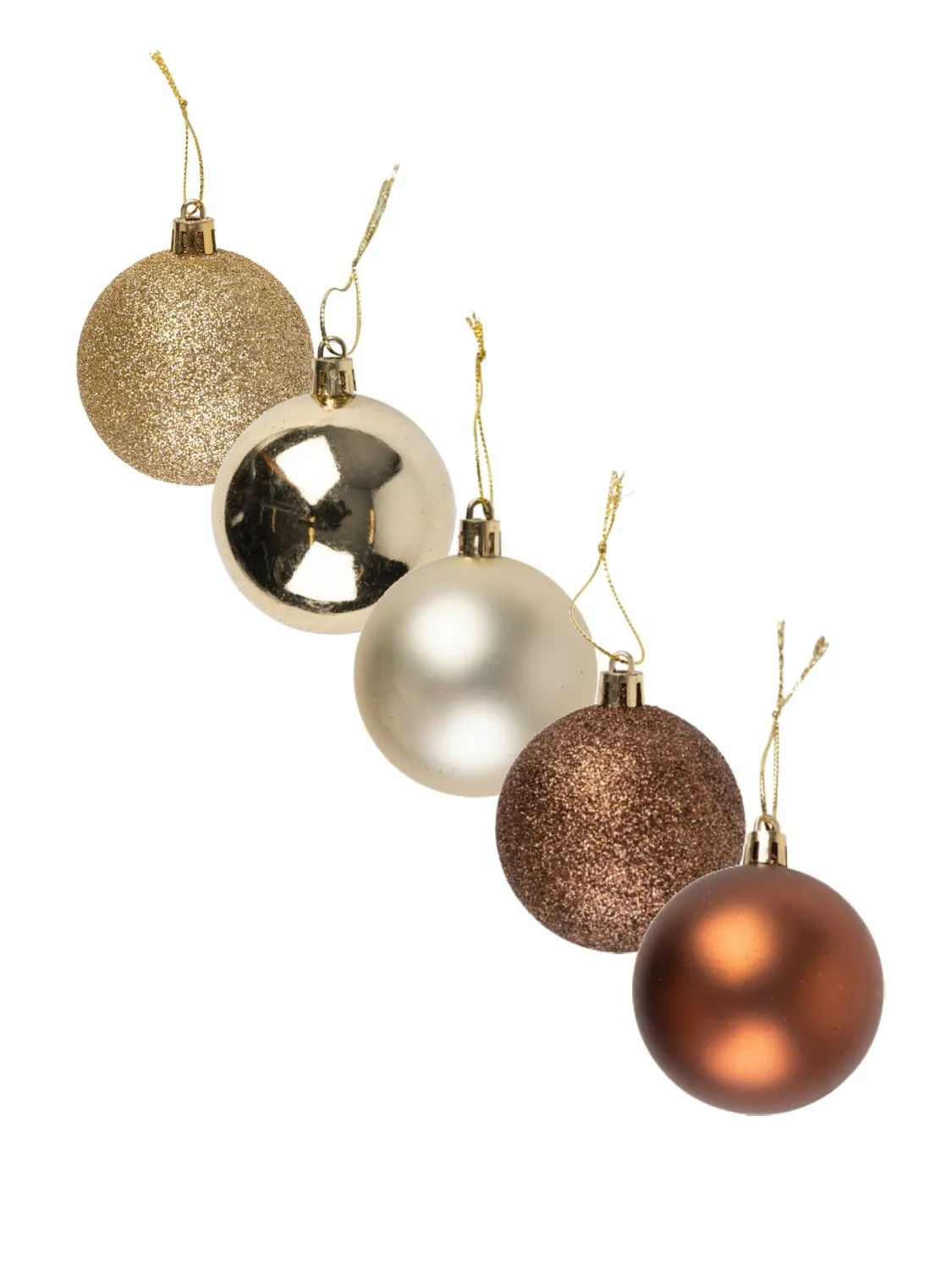 Wibra palline di Natale 6 cm 25 pezzi infrangibili