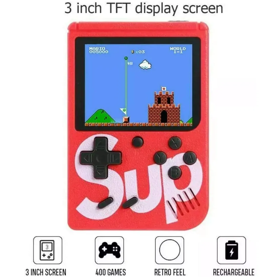 ADAMANTA Mini Pocket Game Console console portatile 400 giochi