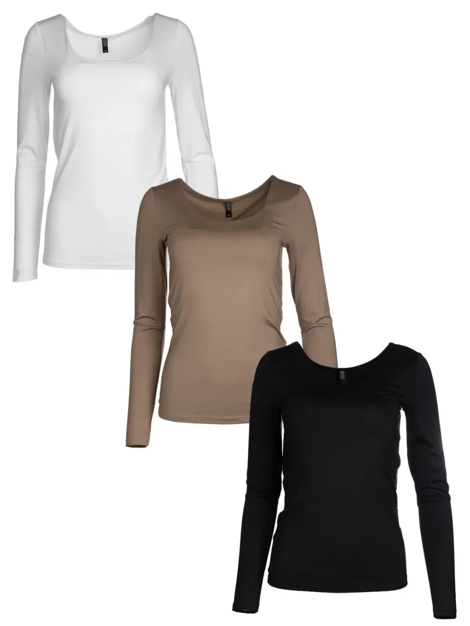 Wibra t-shirt maniche lunghe donna elasticizzata