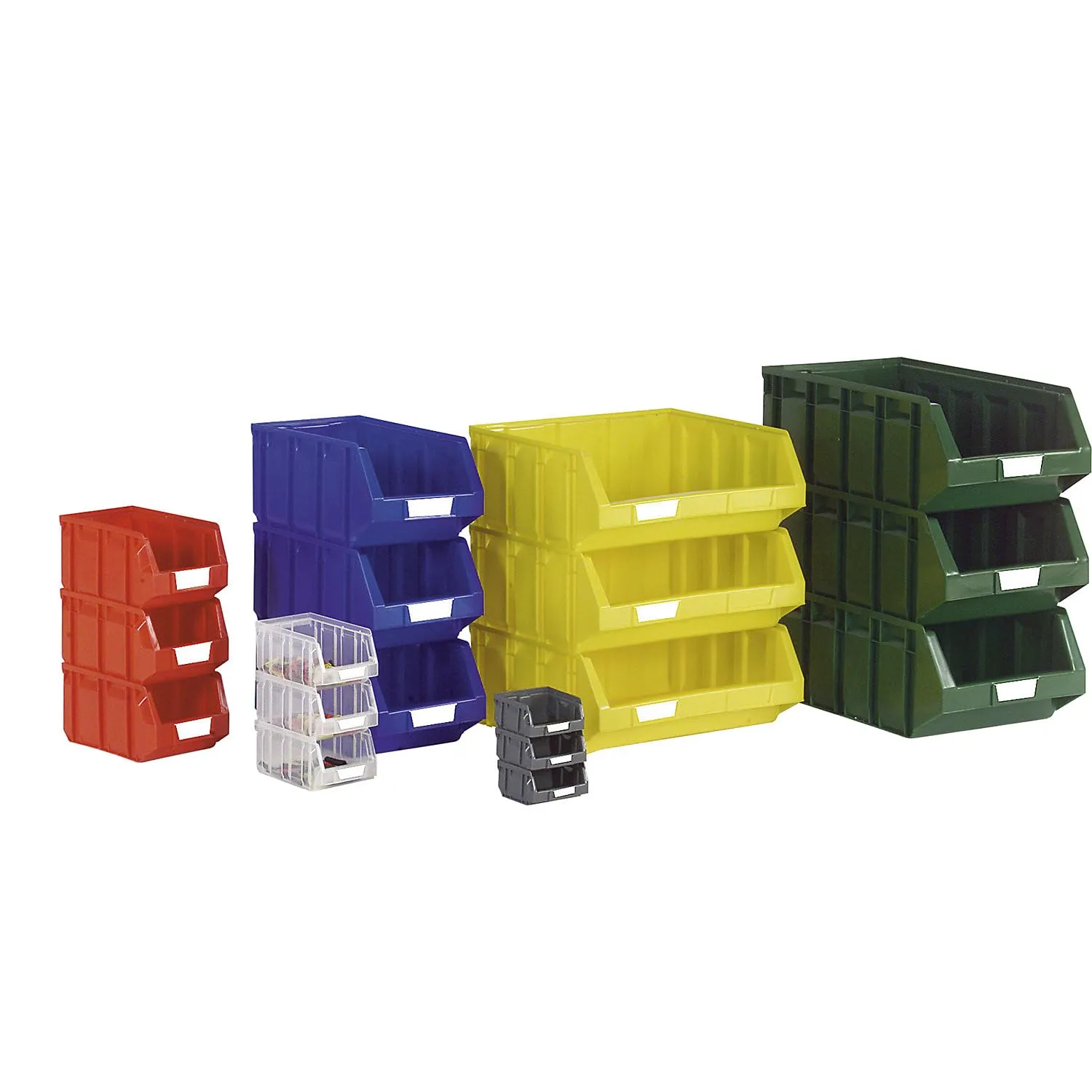 Kaiserkraft contenitore bocca di lupo blu 24 pezzi HDPE