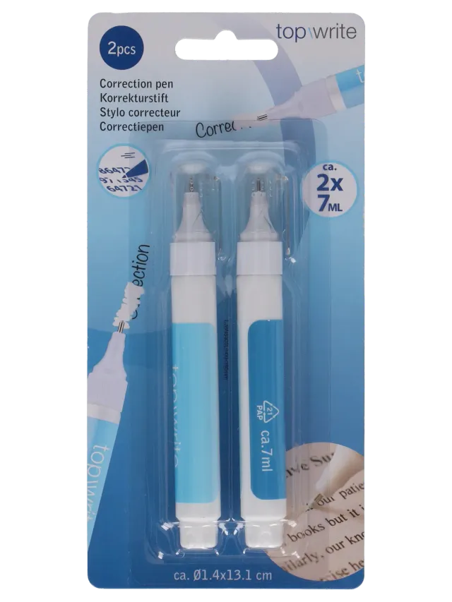 Wibra penna correttiva bianchetto 2 pezzi da 7 ml