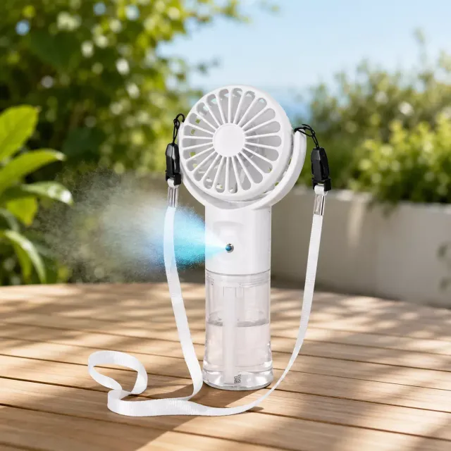 3BPRO ventilatore portatile con nebulizzatore USB ricaricabile