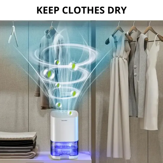 ADAMANTA SilentAir 7 LED deumidificatore silenzioso 1000 ml