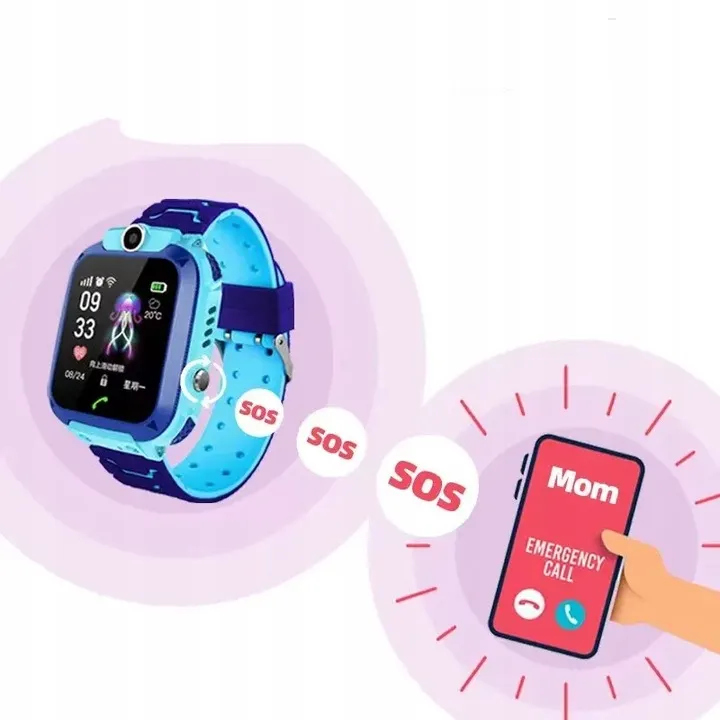 ADAMANTA Q19 smartwatch bambini GPS con chiamate