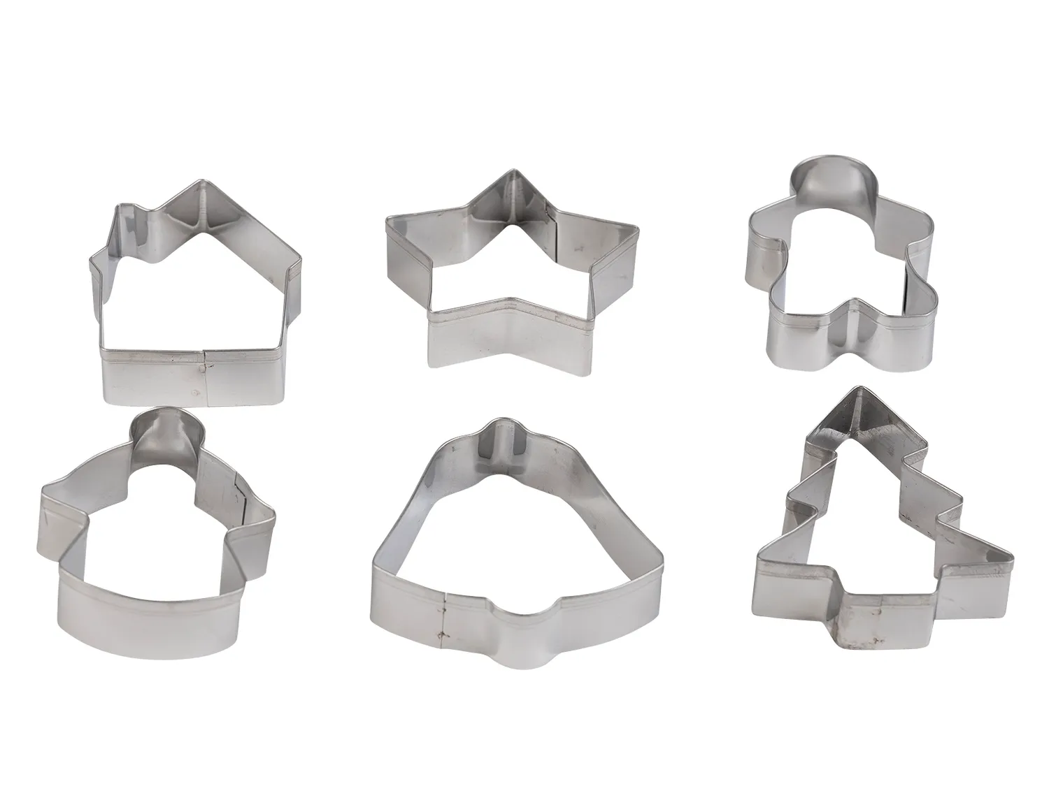 Wibra Formine Biscotti Natale 6 Pezzi Inox