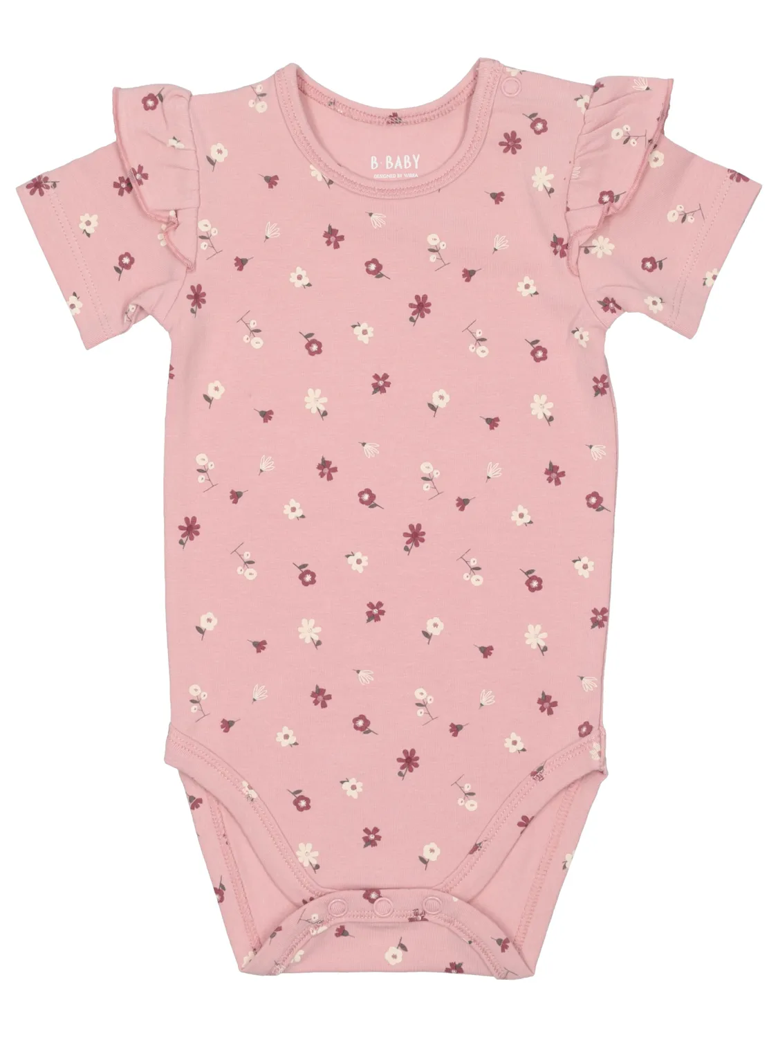 Wibra Body Neonato Cotone con Volant Manica Corta