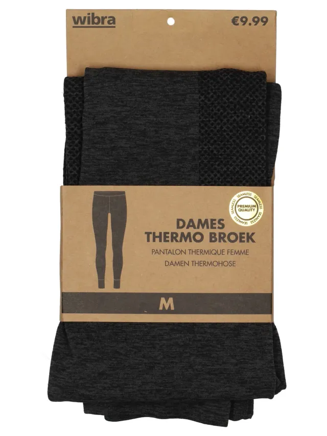 Wibra Premium pantaloni termici donna senza cuciture