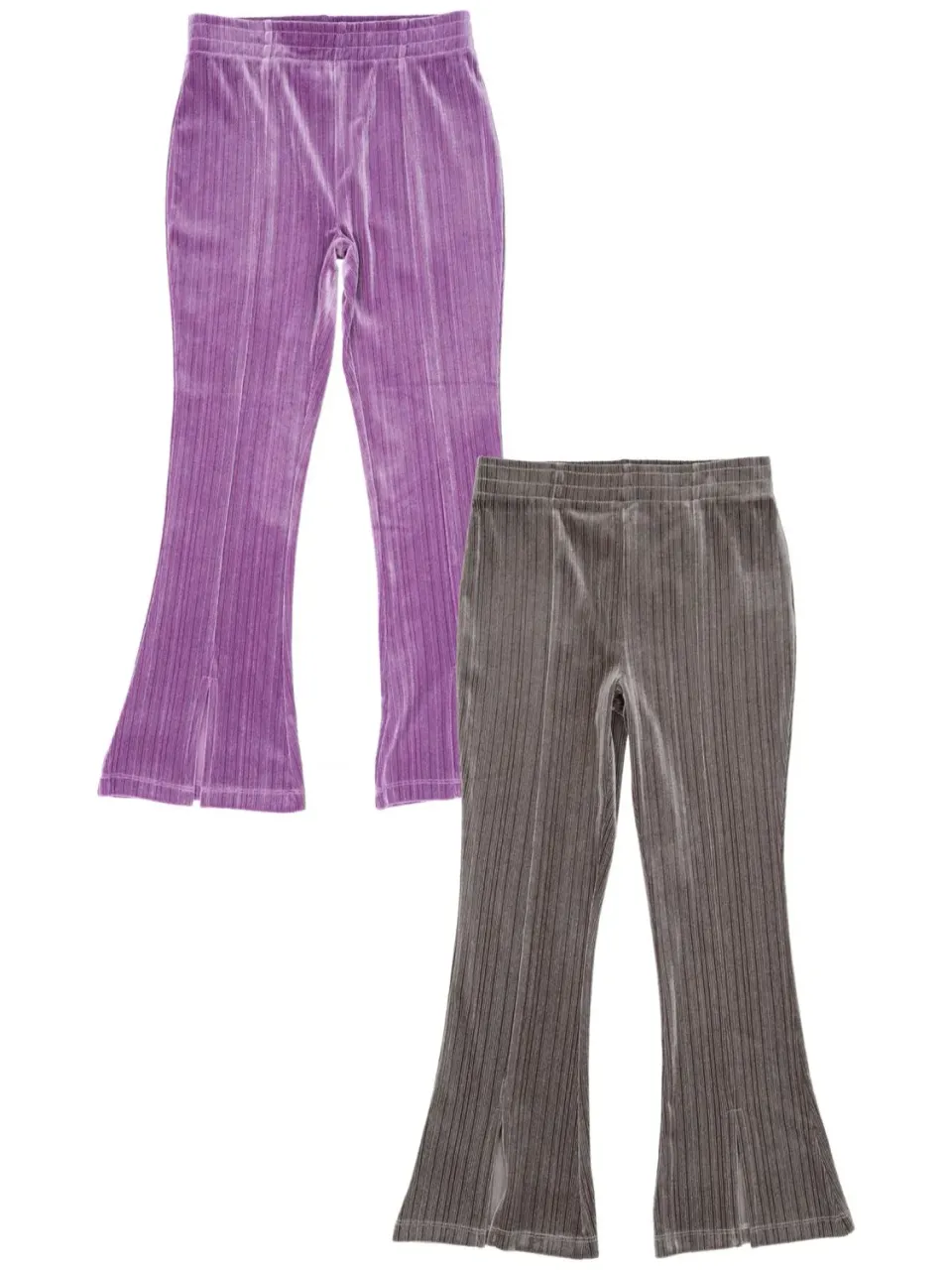 Wibra pantaloni flare velluto glitter bambina