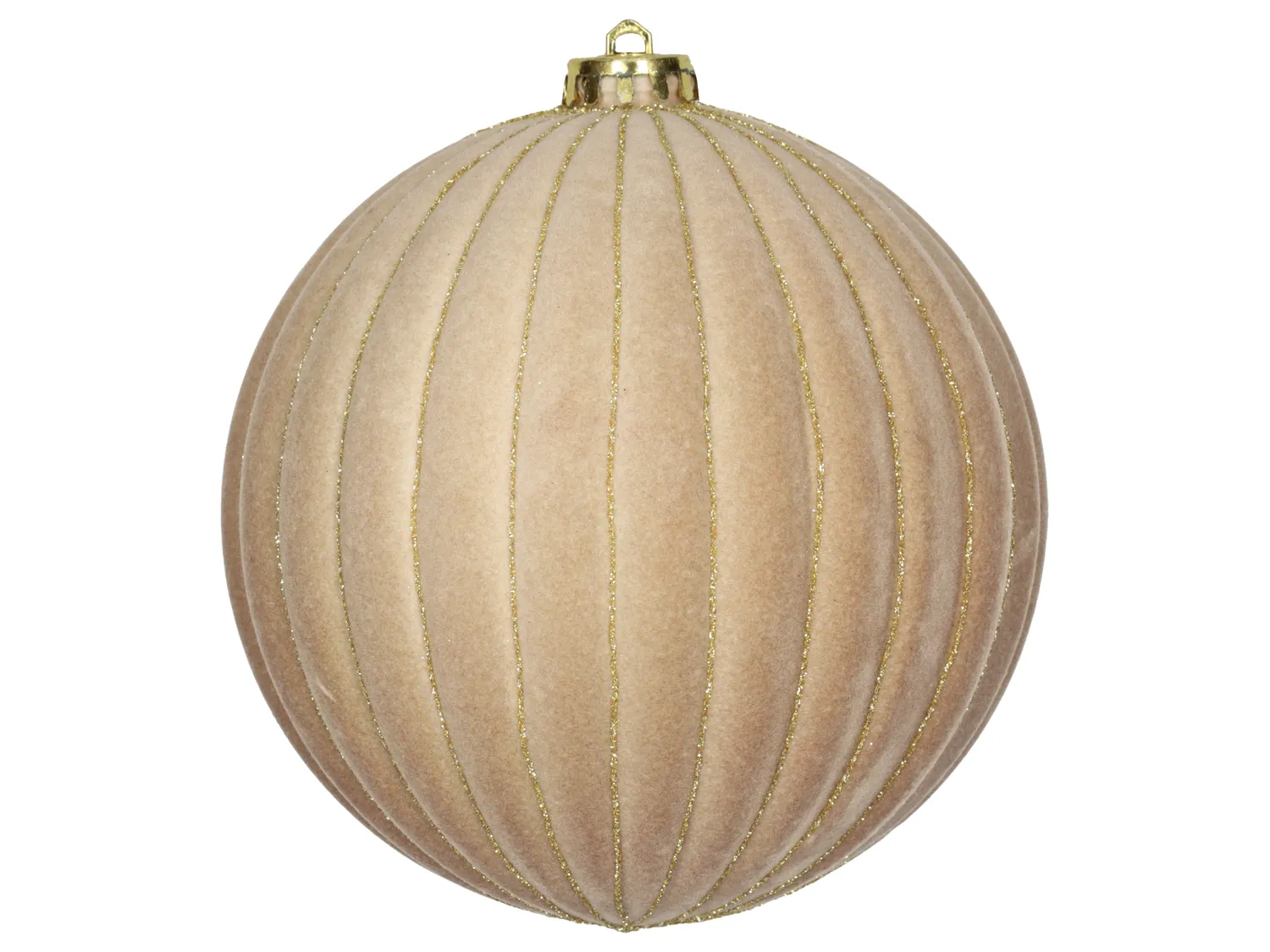 Wibra pallina Natale velluto glitter 14 cm