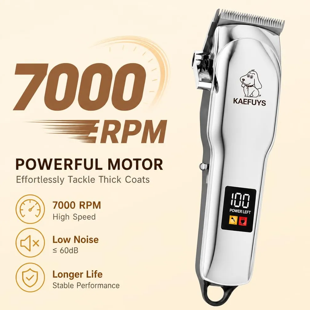 Kaefuys Tosatrice cani pelo lungo 7000 RPM silenziosa