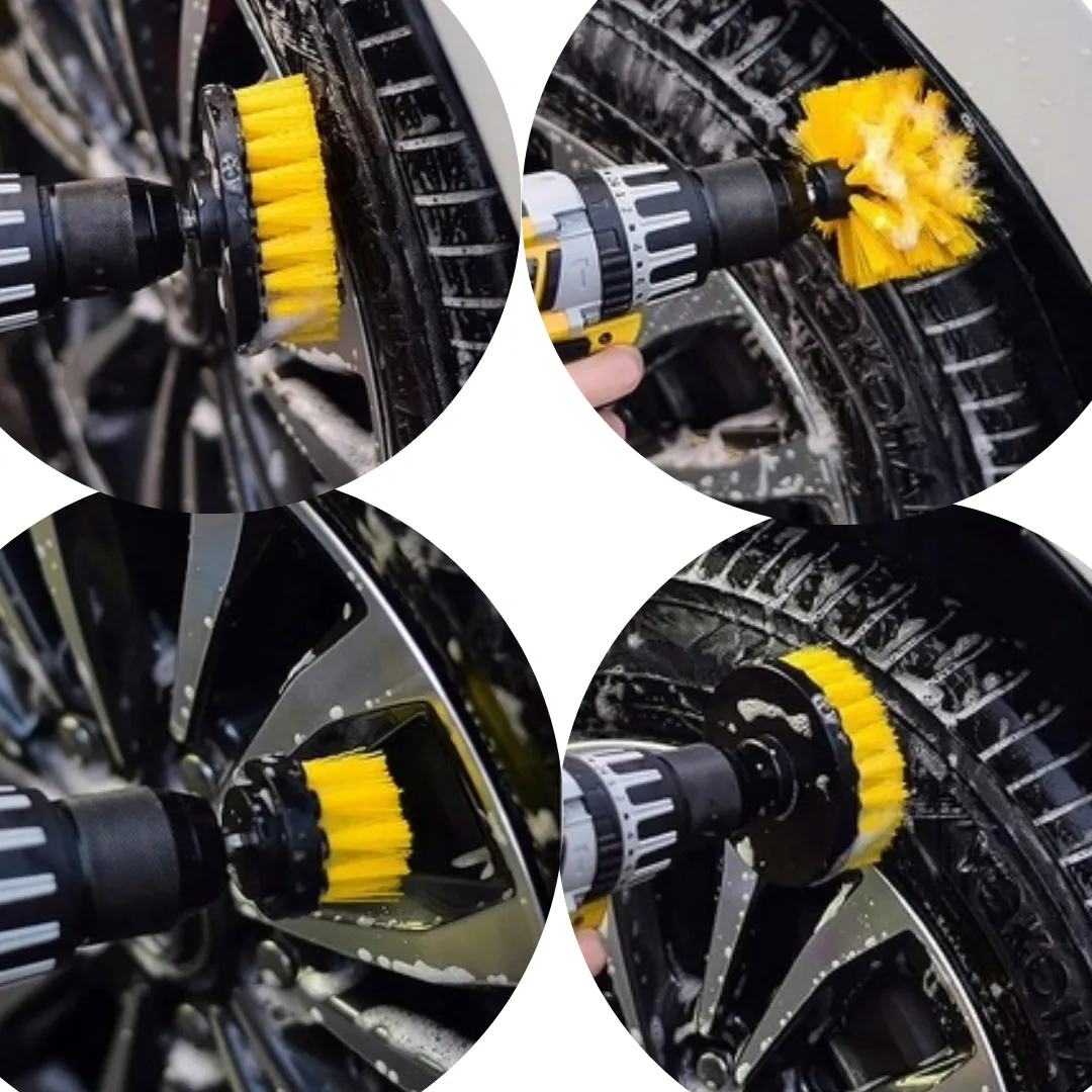 ADAMANTA 2198 Set Spazzole Pulizia Trapano 22 Pezzi