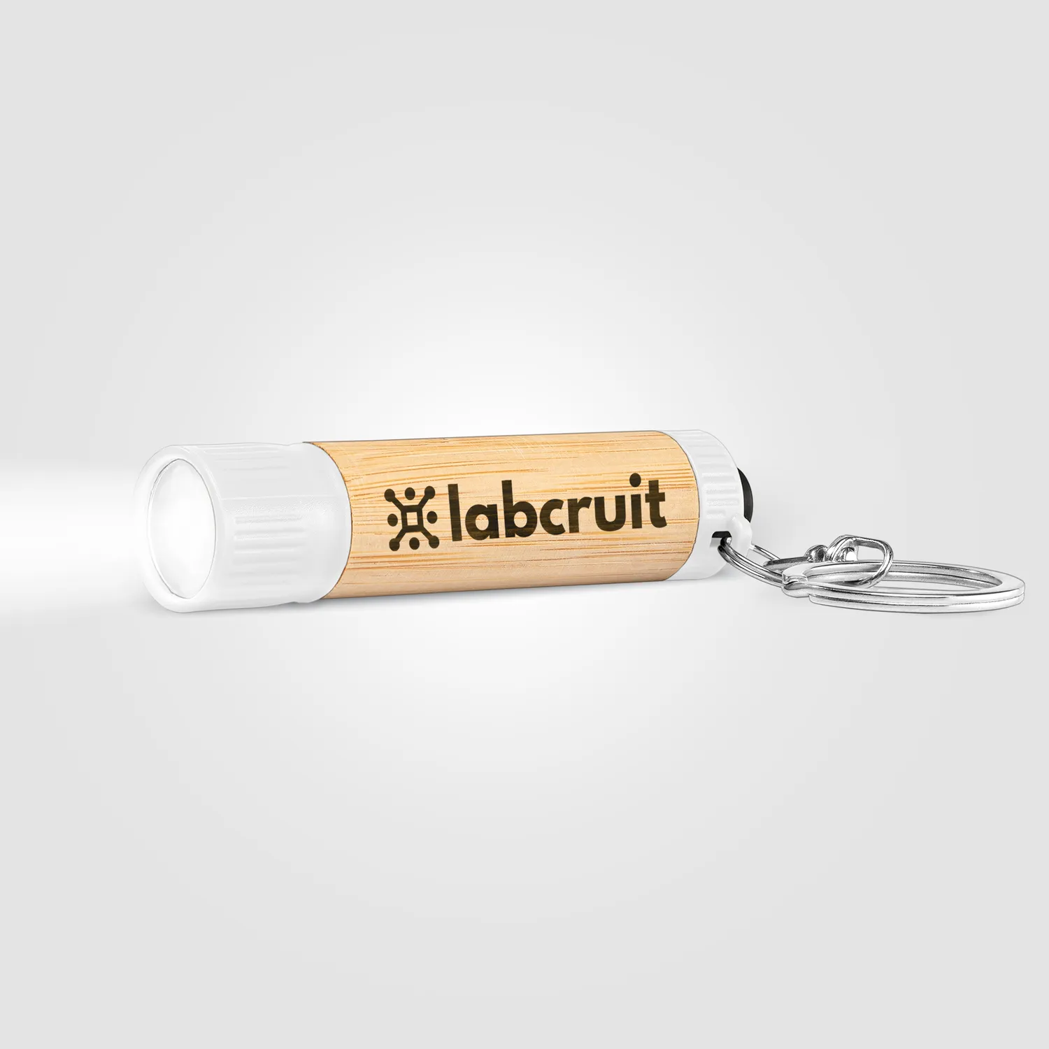 3BPRO FHQ portachiavi torcia LED in bambù