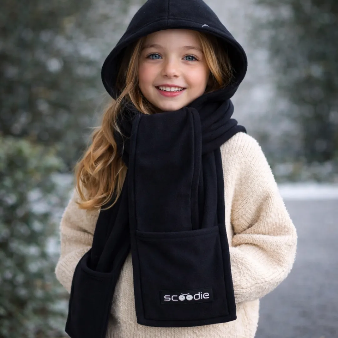 ADAMANTA Scoodie Detachable Hooded Scarf sciarpa con cappuccio in pile