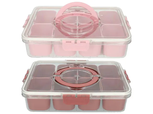 Wibra organizer scatola 8 scomparti 31x23,5 cm manico