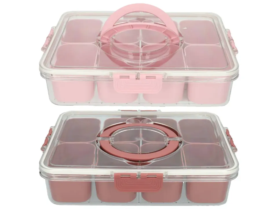 Wibra organizer scatola 8 scomparti 31x23,5 cm manico