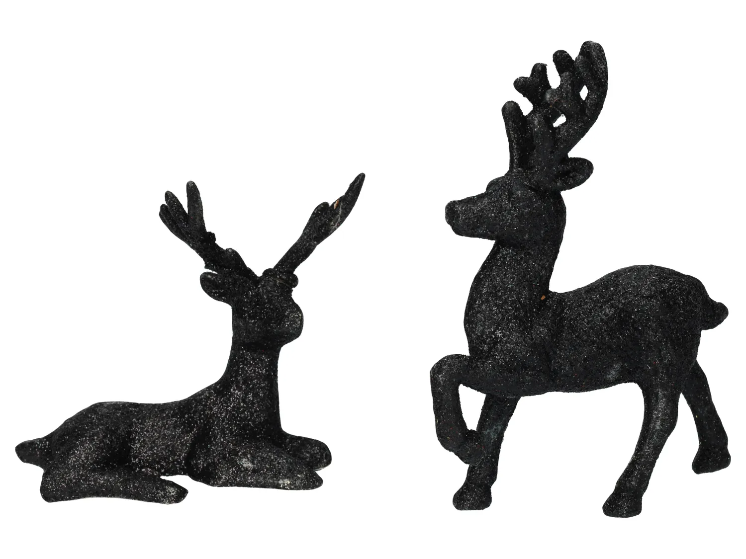 Wibra Renne Glitter decorazione natale 2 pezzi glitter