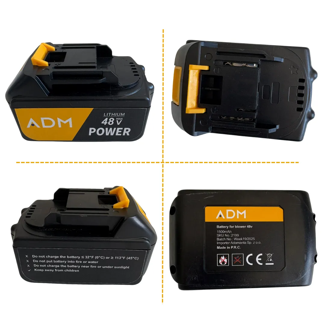 ADAMANTA ADM 48V Batteria Litio 1500mAh per Utensili