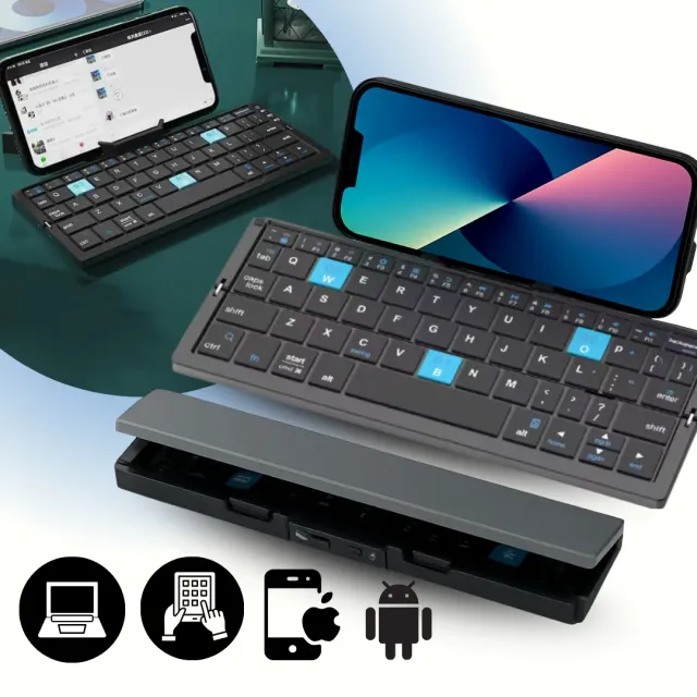 ADAMANTA 531 tastiera wireless pieghevole bluetooth ultrasottile