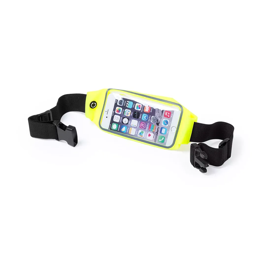 3BPRO Marsupio sportivo lycra riflettente tasca touch 24 cm