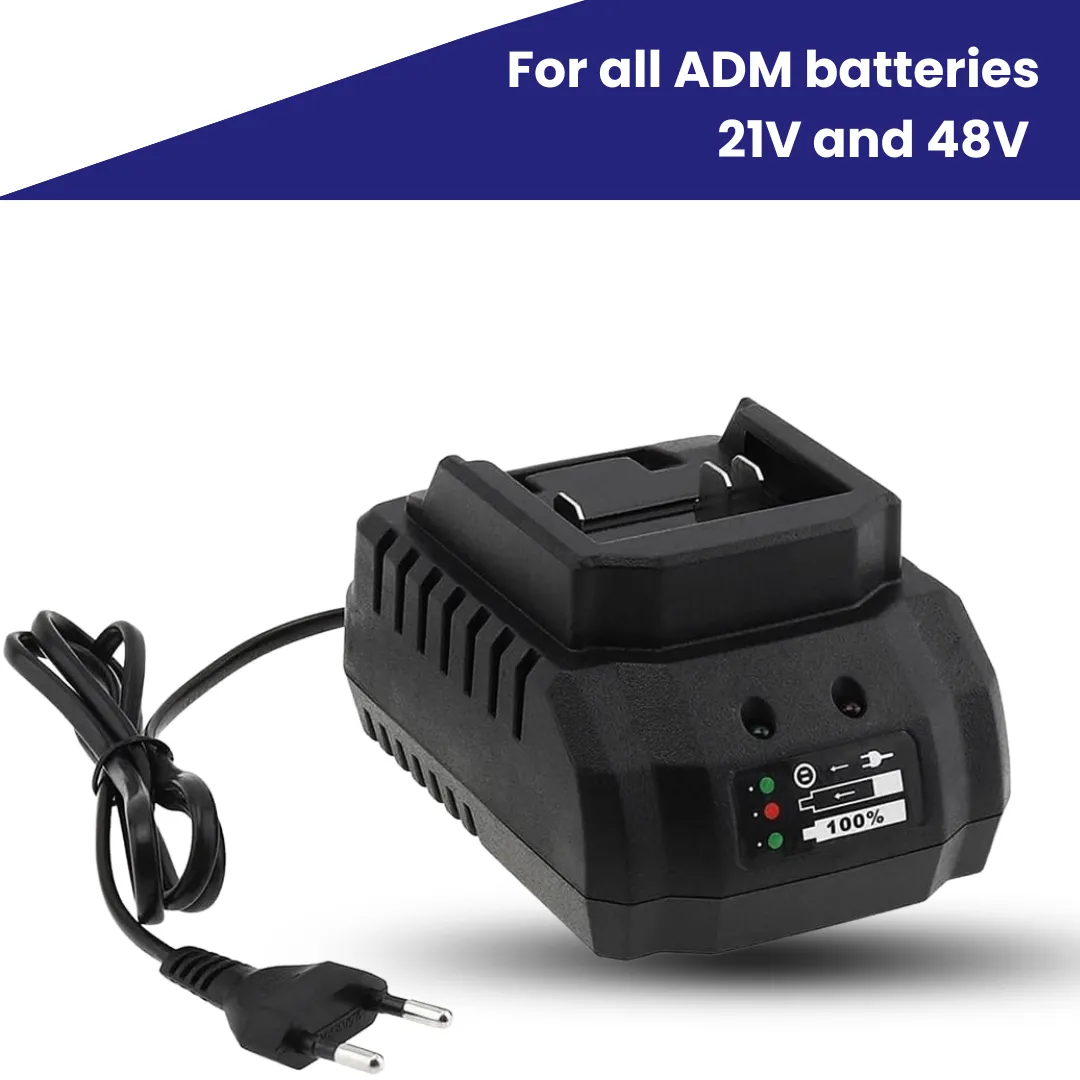 ADM 7015 caricabatterie batterie 21V 48V litio