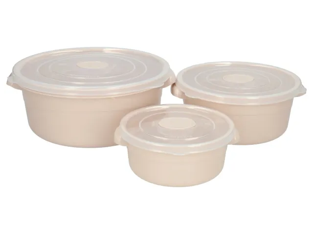 Wibra contenitori microonde set 3 pezzi impilabili