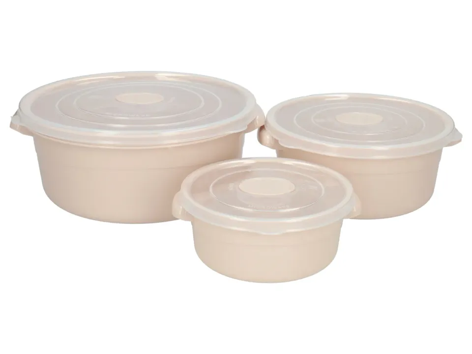 Wibra contenitori microonde set 3 pezzi impilabili