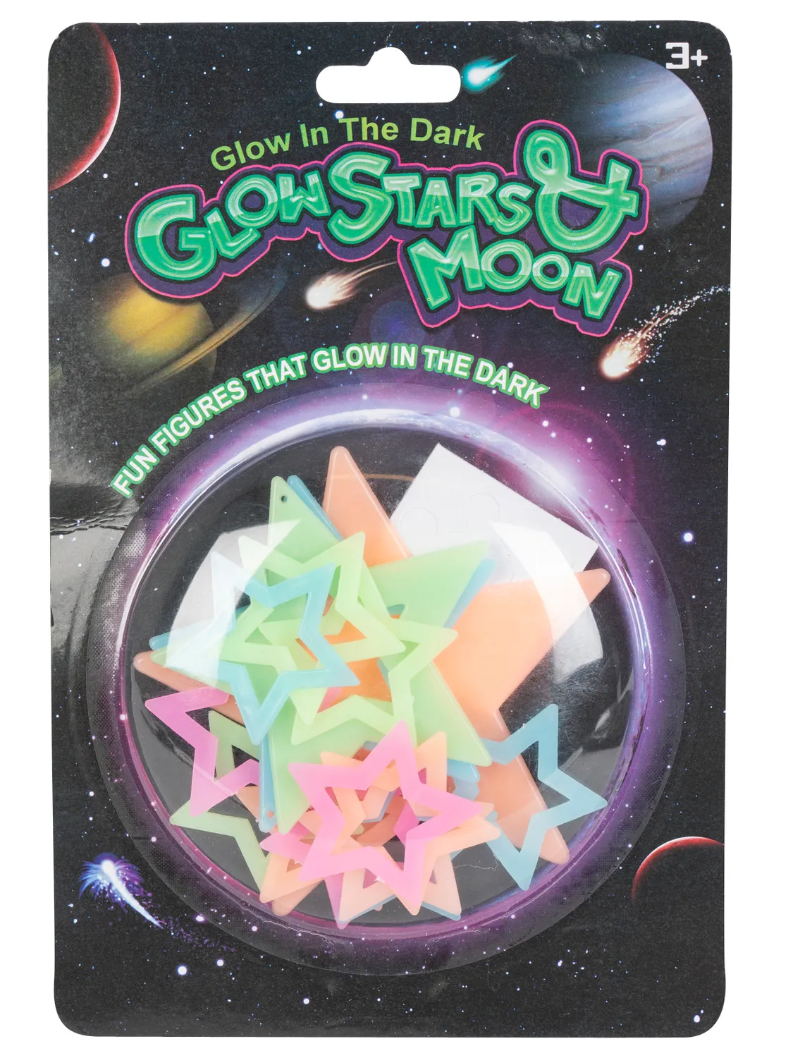 Wibra stelle luna fluorescenti 16 pezzi