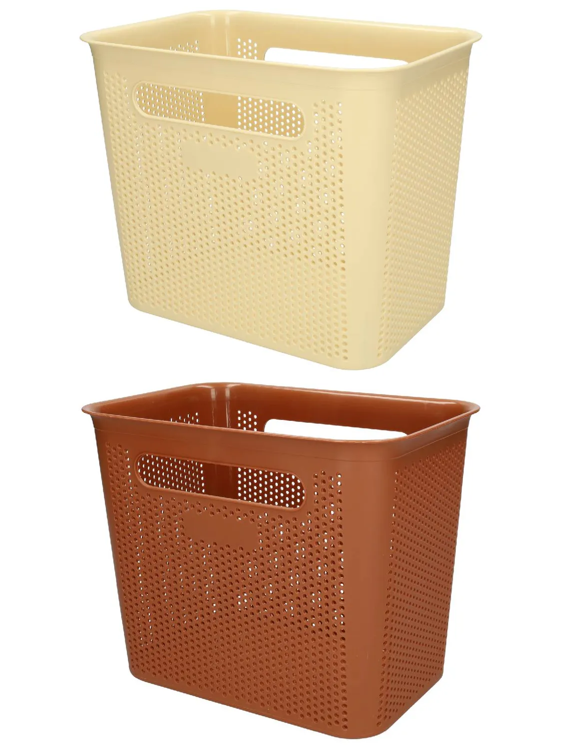 Wibra Cesto Traforato in Plastica con Manici
