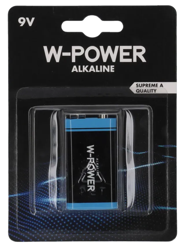 Wibra batteria alcalina 9V 1 pezzo