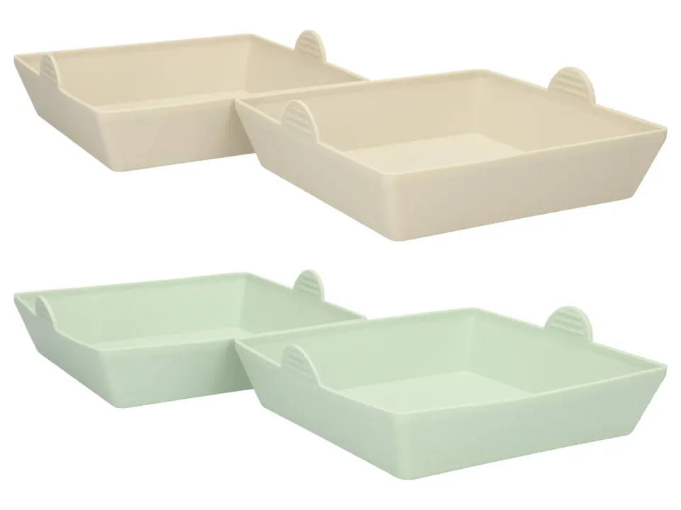 Wibra stampi silicone quadrati 14,5 cm 2 pezzi da forno
