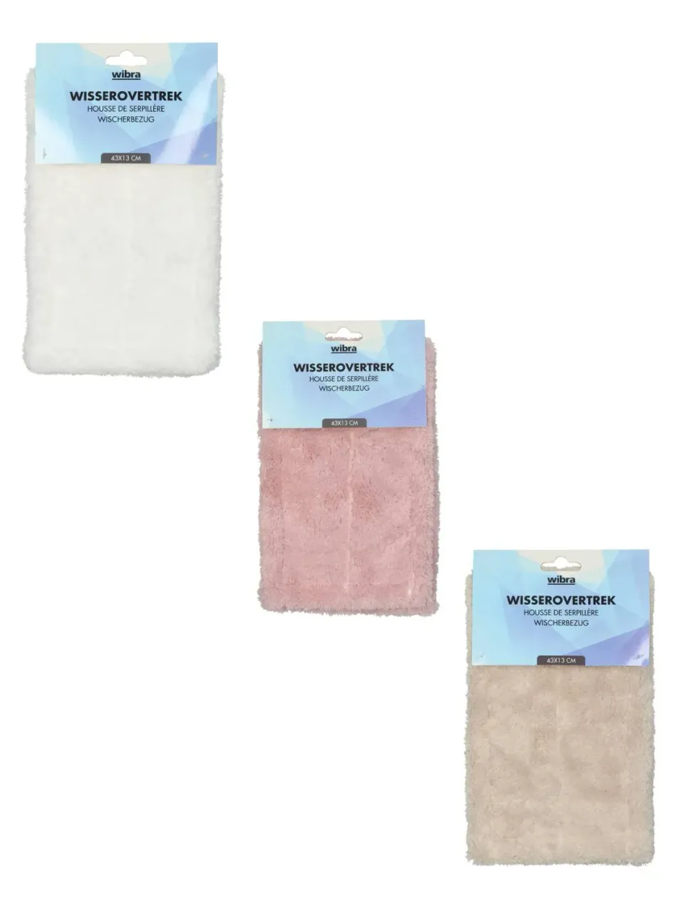 Wibra panno mop in microfibra 43 x 13 cm